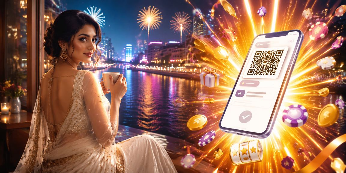 Indian woman logging in on her mobile securely